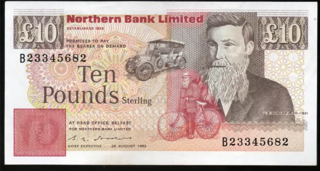 northern bank ltd belfast £10 Ten pounds real money 1988 1989 1990 1993 1996