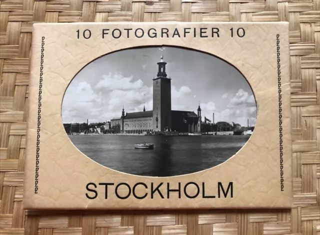 Lot of 10 RPPC STOCKHOLM SWEDEN Vintage Real Photo Postcards UNUSED circa 1930’s