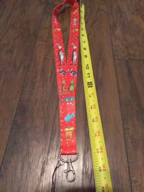 DR SEUSS LANYARD necklace cat hat Grinch thing Horton lorax party