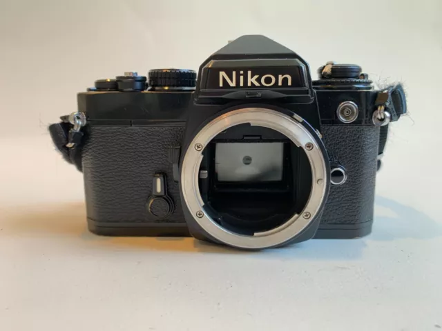 Nikon FE 35mm SLR Film Camera Black (Body Only) very good- condition