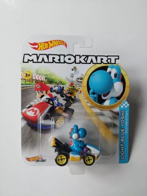 Hot Wheels Mario Kart - Light Blue Yoshi Die Cast | New & Sealed