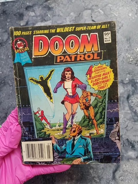 DC Special Blue Ribbon Digest #19 Doom Patrol 1982 Vintage Graphic Novel GD