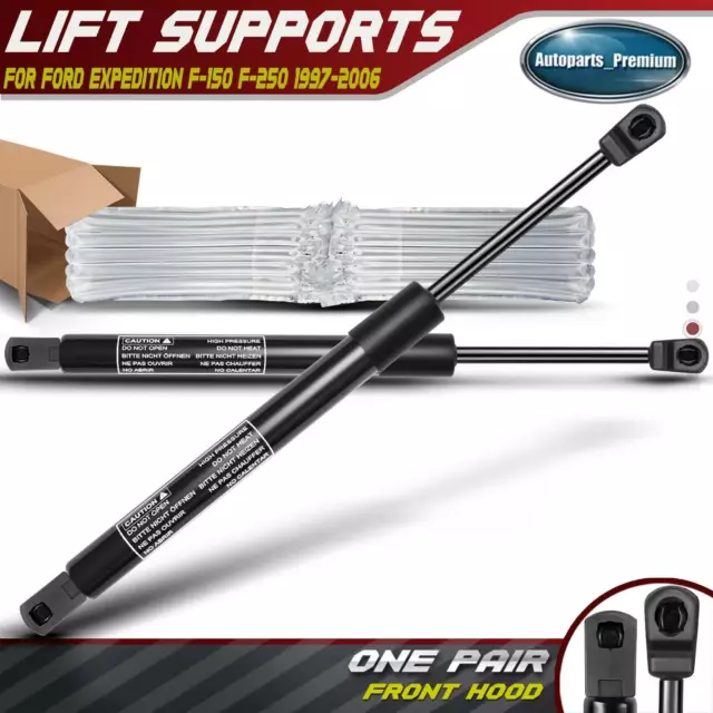 Qty(2) Hood Lift Supports Shock Struts for Ford Expedition F-150 F-250 1995-2004