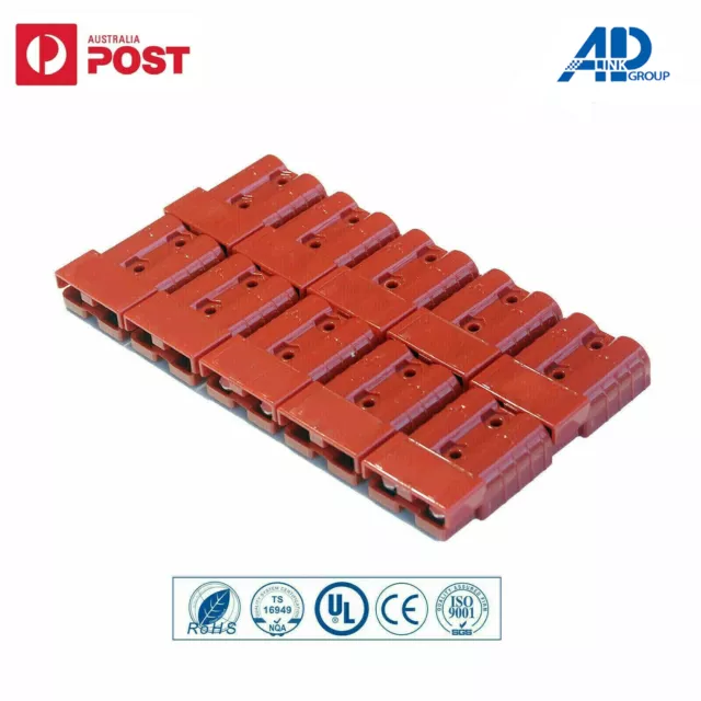 10x Connectors Anderson Style Plug DC Power 50AMP Solar Caravan 6AWG RED