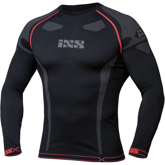 CAMISETA TÉRMICA INTERIOR manga larga ixs negro-gris 365 talla xs-s ...