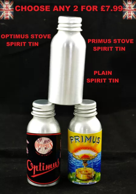 Primus Stove Spirit Tin Bottle Optimus Stove Spirit Tin Methylated Spirit Tin