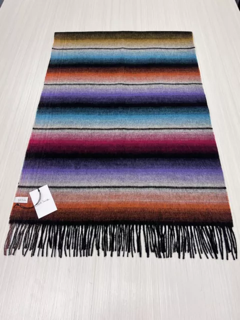 Nwt Paul Smith Men’s Wool/Cashmere  Scarf Made In England