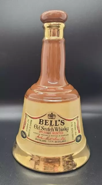 Vintage Wade Bell's Old Scotch Whisky Decanter 37.8cl Bell Empty