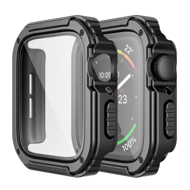 Case für Apple Watch Series 1-9 SE 38-45mm | Schutzhülle Bumper | 360-Grad Cover