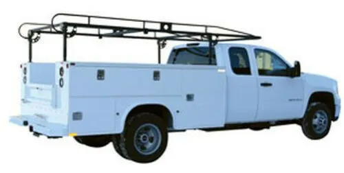 Buyers Heavy Duty Truck Service Body Over Cab Black Ladder Rack pipe 1501250