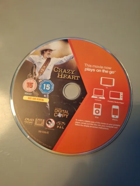 Crazy Heart DVD Jeff Bridges (2012). DISC ONLY.