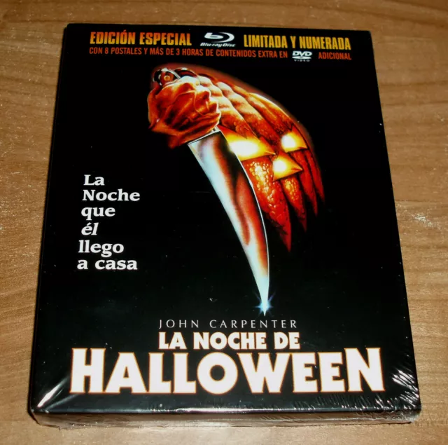 La Noche De Halloween Limitada Numerada Blu-Ray+Dvd+8 Postales Nuevo A-B-C