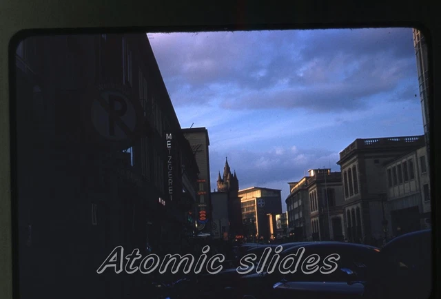 1950s red border kodachrome photo slide Frankfurt Germany #3