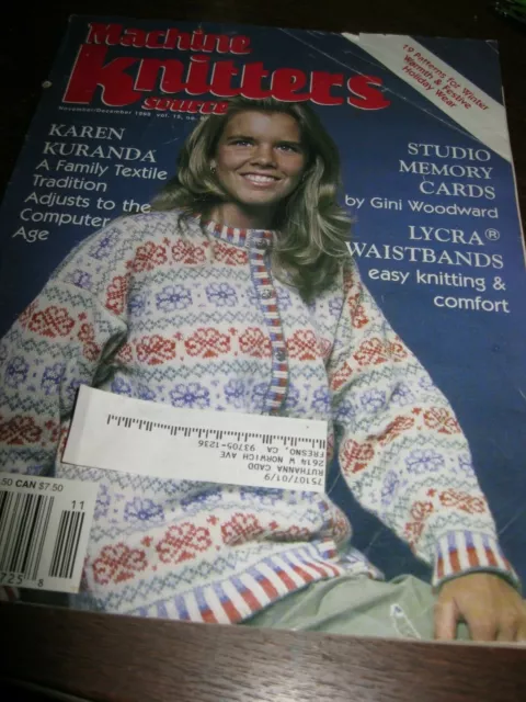 Craft knitting magazines - "Machine knitters source" Volume 15 Number 87