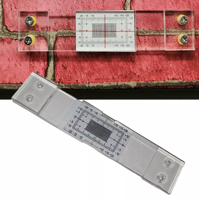 Comoda griglia di misurazione trasparente XY per monitor crack per monitoraggio