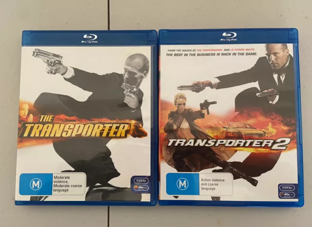 The Transporter 1 and 2 BluRay Collection Excellent Condition Jason Statham