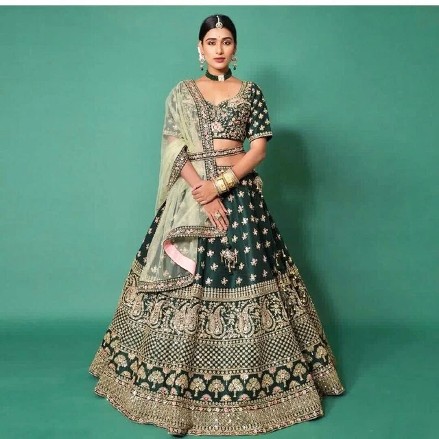 Women Bridal Lehenga Traditional Indian Designer Wedding Choli Party Wear Design