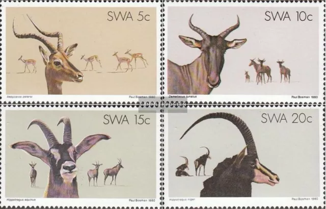 Namibia - Southwest 472-475 (complete issue) FDC 1980 Conservation in Southwest