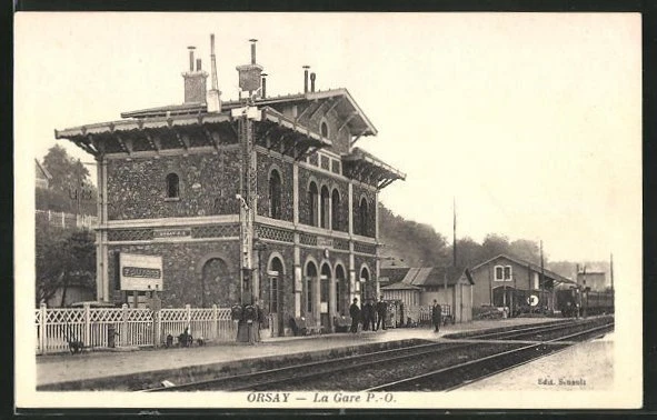 CPA Orsay, La Gare