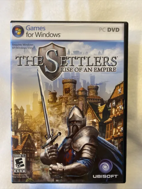 Settlers: Rise of an Empire (PC, 2007) Windows XP Vista DVD Ubisoft Everyone