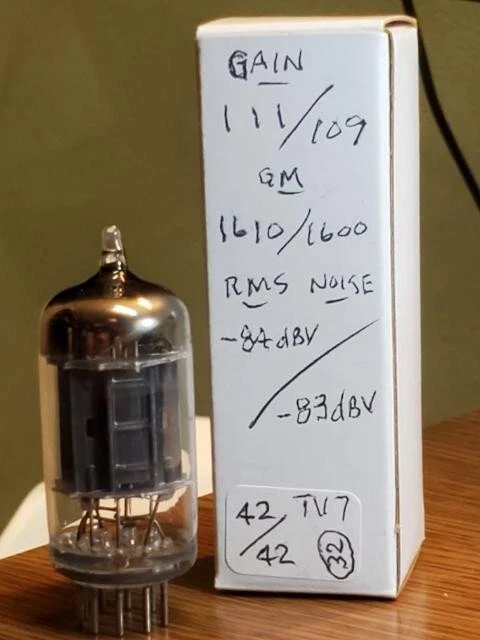 12AX7 RCA Tall Black Plate/1957 MaxiPreamp2/TV-7 tested 12AX7 RCA Tall Black Plate/1957 MaxiPreamp2/TV-7 tested
