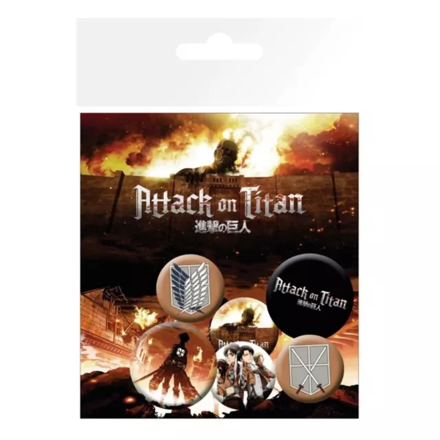 Attack on Titan Pin Badges Survey Corps - 6 Pack