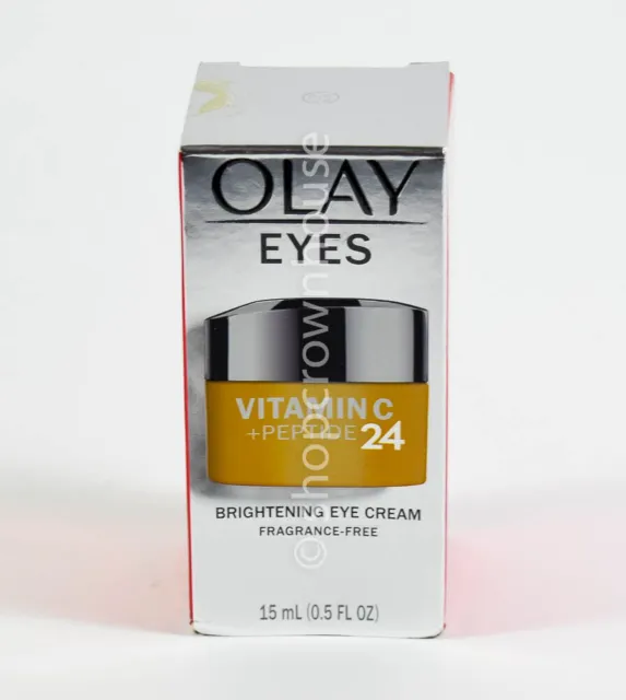 Olay Eyes VITAMIN C + PEPTIDE 24 Brightening Eye Cream .5oz Fragrance Free NIB