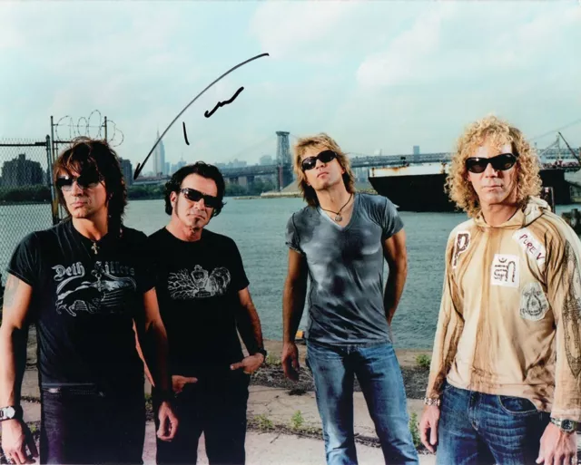 Tico Torres, Bon Jovi drummer, signed 10x8 inch photo. COA. Proof.