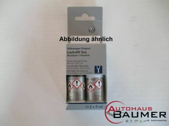 Lackstift-Set LB7W Tungsten Silver Met. für VW & Audi B7W + Klarlack 20ml  Pinsel : : Auto & Motorrad