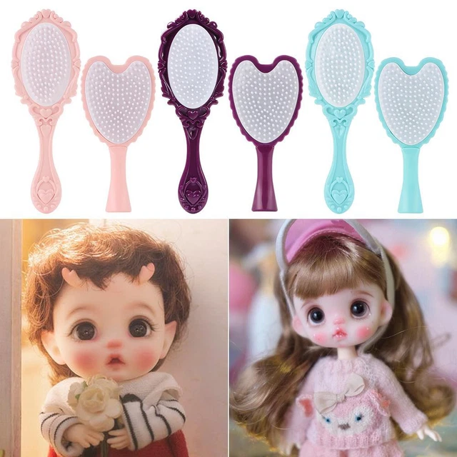 Mini Plastic Comb Dollhouse Decorations Eyelash Eyebrow Combs Doll Accessories