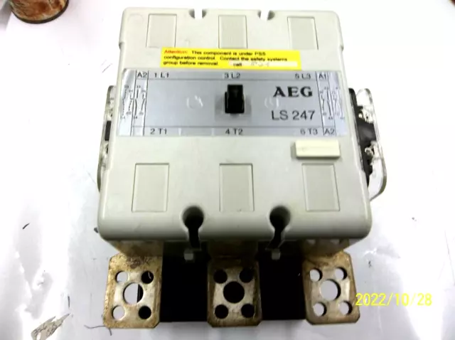 AEG type LS 247 Contactor.  230 vac coil. used, excellent condition. Free Ship!