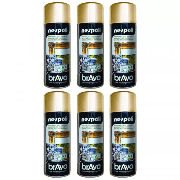 Peinture Bravo Spray aérosol multi-supports chrome or 400 ML