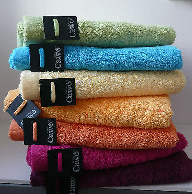 New Guest Towels 100% Cotton Cawö Cawö Lifestyle Uni Many Colours 
