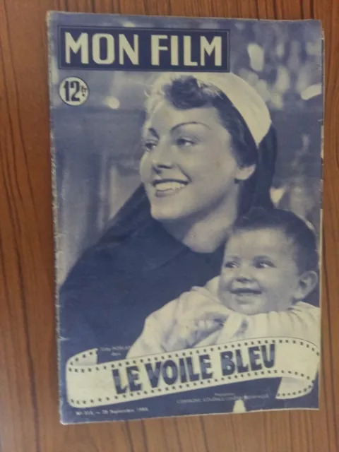 Magazine MON FILM LE VOILE BLEU gaby MORLAY  1950 *