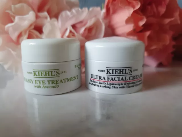 Kiehls Set 🤍Ultra Facial Cream 7ml + Creamy Eye Treatment With Avocado 7ml Neu