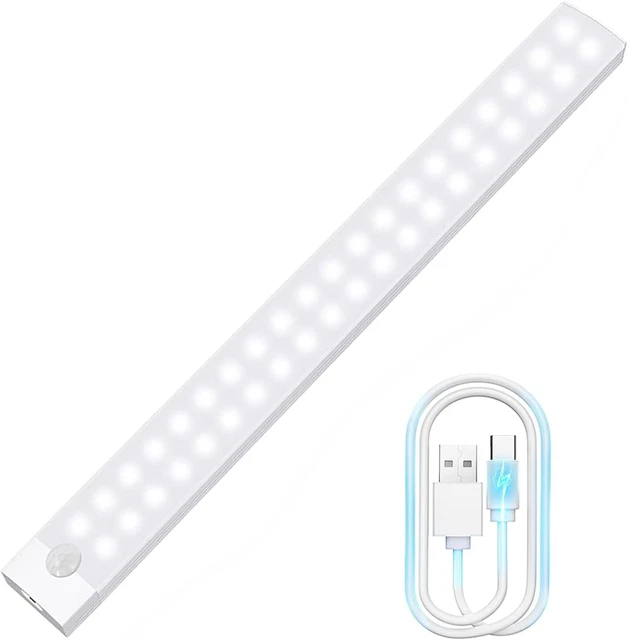 V4light RGB Motion Sensor Ambient Light – Rechargeable Wireless Accent Lamp With 6 Colors, Auto-Change Mode, Aluminum Body For Hallway, Cabinet, Closet & Display