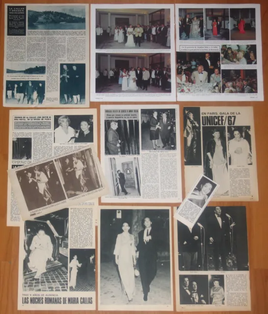 MARIA CALLAS spain clippings 1960s/70s magazine articles photos Opera icon