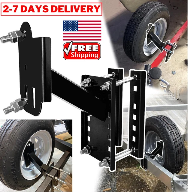 TRAILER SPARE TIRE Side Mount Tire Carrier Wheel Holder Camper RV Boat