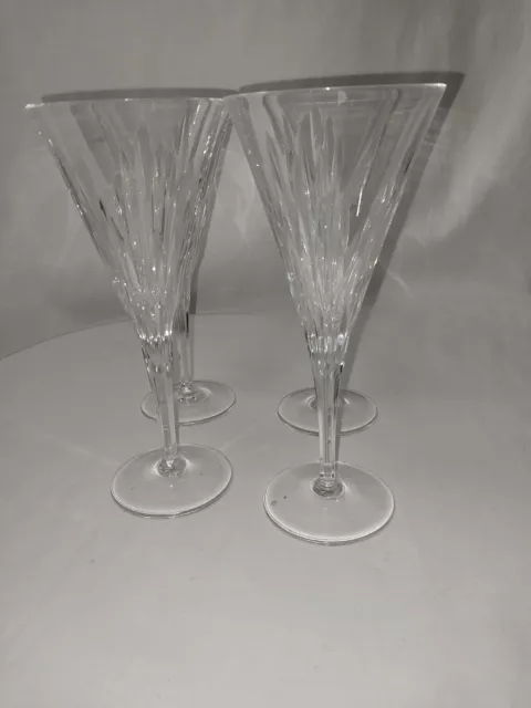 Mikasa Panache Clear Crystal Square Martini Glasses Set of 4 Made in France