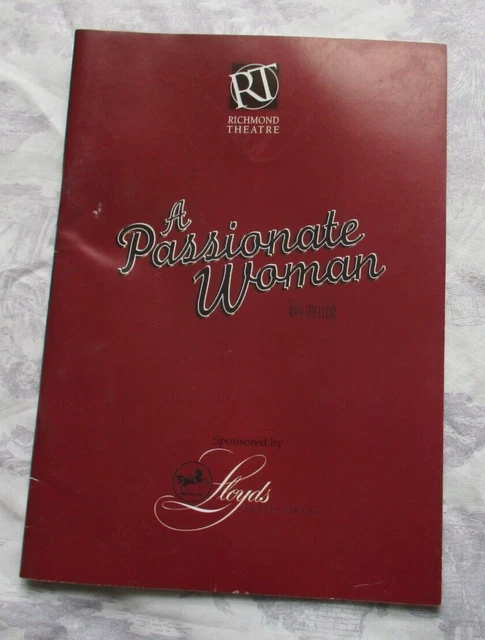 Richmond Theatre Programme ~ A Passionate Woman ~ Stephanie Coles Neil Morrissey