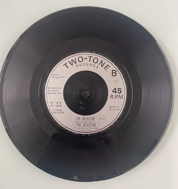 SPECIAL AKA-GANGSTERS. Original Rare UK Silver Injection Label. 1979, TT1/2. 3