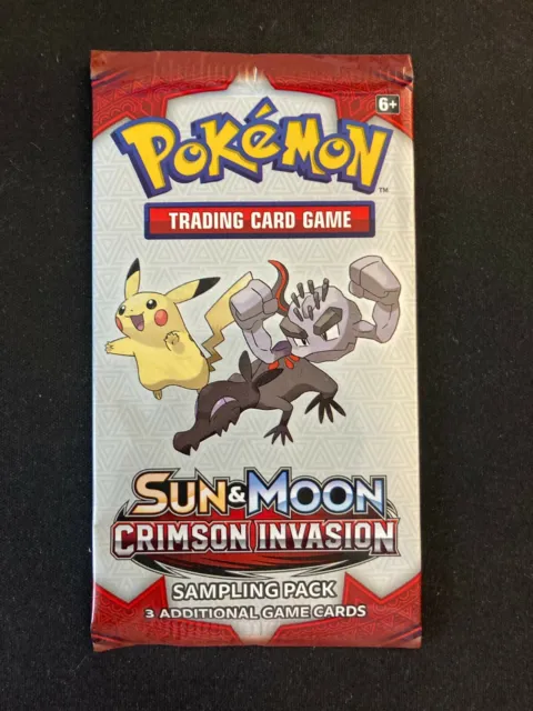 Crimson Invasion Sampling Booster Pack Pokemon card UK/US Exclusive Mint frm box