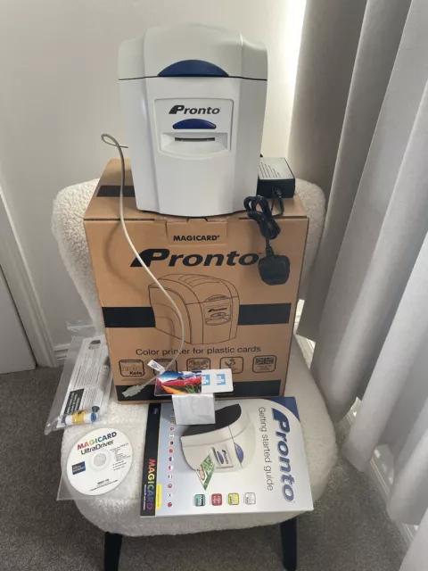 Magicard Pronto Colour ID Card Printer Single Sided Working Cables & Accessories