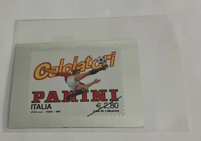 Image Vignette Sticker Cromo n°1 Brillante Logo Calciatori PANINI EURO 2008