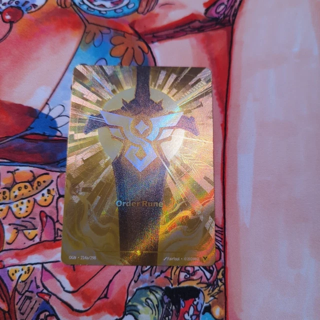 RIFTBOUND LEAGUE OF LEGENDS TCG ORIGINS - ORDER RUNE ALT ART 214a £18. ...