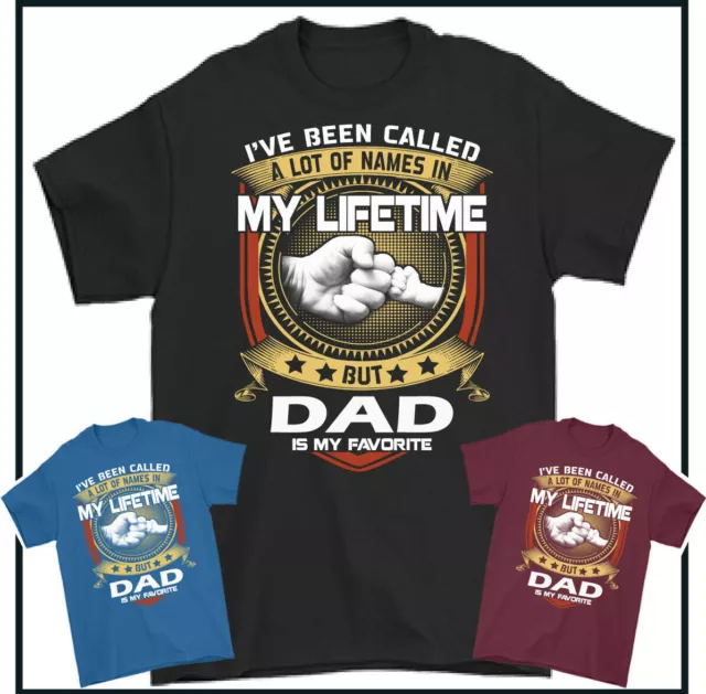 FATHER'S DAY T-SHIRT, Dad is My Favourite Mens Funny Tee Top Gift Daddy Present