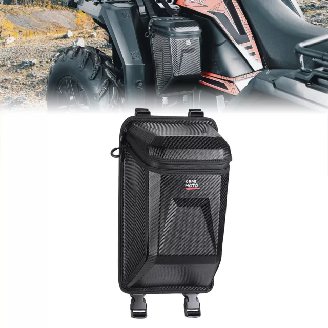 KEMiMOTO Upgraded ATV Fender Bag EVA Pack Luggage Storage Bag For Sportsman 570