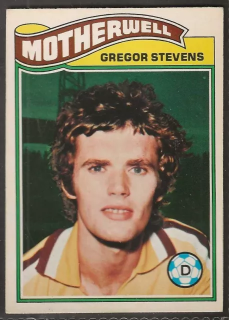 Topps-Football (Scottish Green Back 1978)-#004- Motherwell - Gregor Stevens