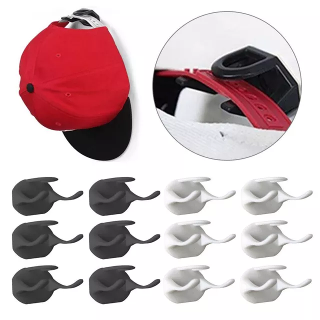 RACK HAT HOOKS Hanger Shelf Self Adhesive Hat Hook Baseball Cap Rack Hat  Holder $12.61 - PicClick AU
