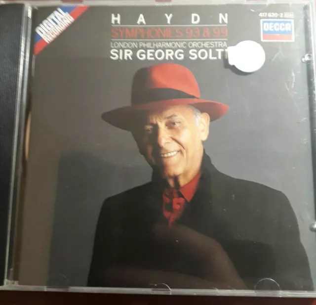 Haydn Solti- Symphonies 93 & 99 *Cd New Not Sealed Nuovo Non Sigillato Raro